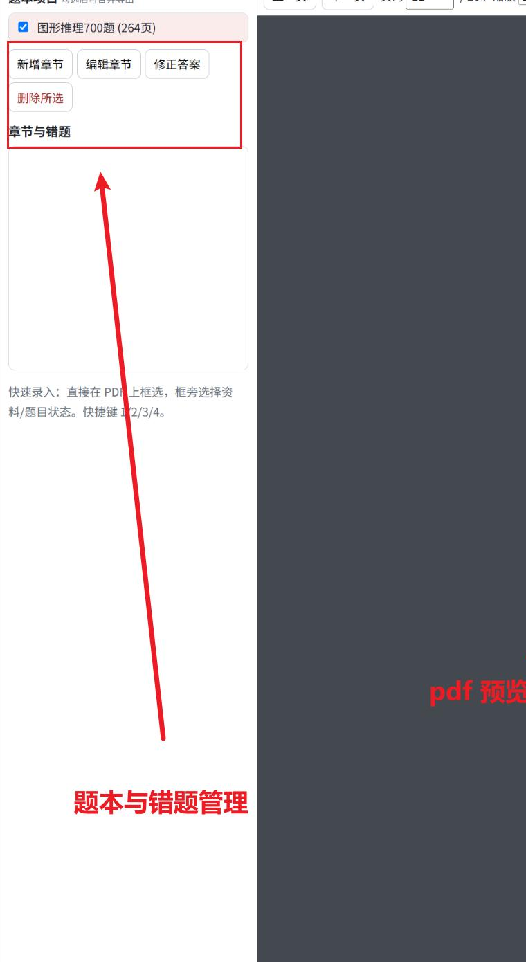 题本和章节管理